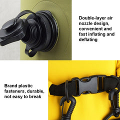 LUCKSTONE 60L Outdoor Rafting And River Tracing Waterproof Backpack Shoulder Bag Inflatable Swimming Bag Tote Bucket Bag