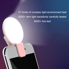 2 PCS Mobile Phone Fill Light Camera Photo LED Selfie Light, White, Pink, Blue, Black