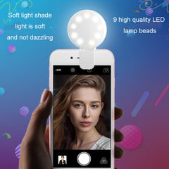 2 PCS Mobile Phone Fill Light Camera Photo LED Selfie Light, White, Pink, Blue, Black