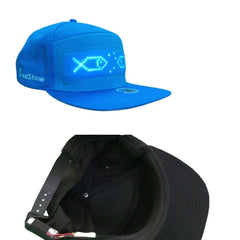 Bluetooth LED Advertising Cap Supports Scrolling Characters/Mobile Phone Word Change/Multi-Language,Random Color Delivery