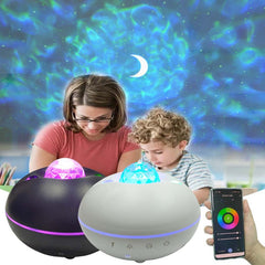 SC526 LED Starry Remote Control Water Pattern Projection Lamp Graffiti Smart Starry Sky Light Wireless Night Light