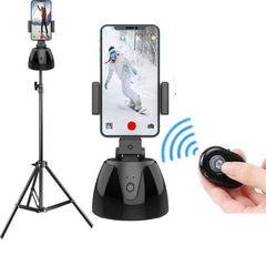 360-Degree Smart Follow-Up Selfie Live Video Recording Tripod Heads, Battery Tripod Heads, Charging Tripod Heads