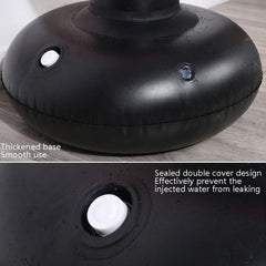 Thickened Fitness Adult Children Vertical Inflatable Non-Tumbler Boxing Column Inflatable Venting Angry Boxing Sandbag, 1.6m Yellow, 1.6m Red, 1.6m Black