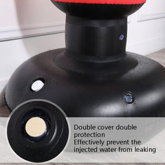 Thickened Fitness Adult Children Vertical Inflatable Non-Tumbler Boxing Column Inflatable Venting Angry Boxing Sandbag, 1.6m Yellow, 1.6m Red, 1.6m Black