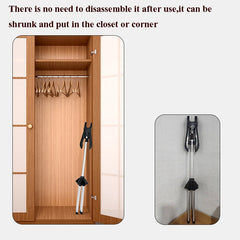 1.6m 3 in 1 Hanging Ironing Bracket Hanger Telescopic Metal Rod Mount, Metal Rod Mount