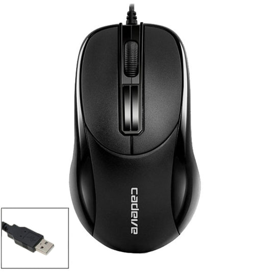 2 PCS Cadeva 006 3 Keys Wired Mouse Household Computer Mouse, USB Interface, PS/2 Interface