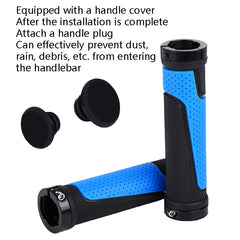 1pair BG-0404 Bicycle Rubber Handle Cover The Mountain Bike Bilateral Lock Dead Anti-Slip Handle Cover