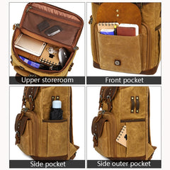 K-86 Casual Shoulder Camera Bag Contrast Waterproof Batik Canvas Single Digital Camera Photo Backpack