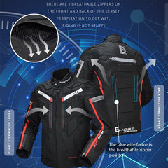 GHOST RACING GR-Y07 Motorcycle Cycling Jacket Four Seasons Locomotive Racing Anti-Fall Cloth