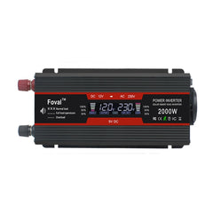 LCD Smart Home Car Inverter 12V To 220V Power Converter