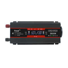 LCD Smart Home Car Inverter 12V To 220V Power Converter