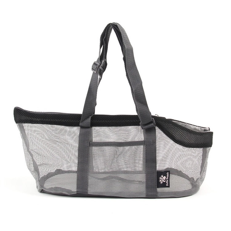 Pttie Baggie Panoramic Breathable Dog Outing Handbag, 0901A Grey + Black, 0901B Grey + Blue, 0901C Grey + Orange