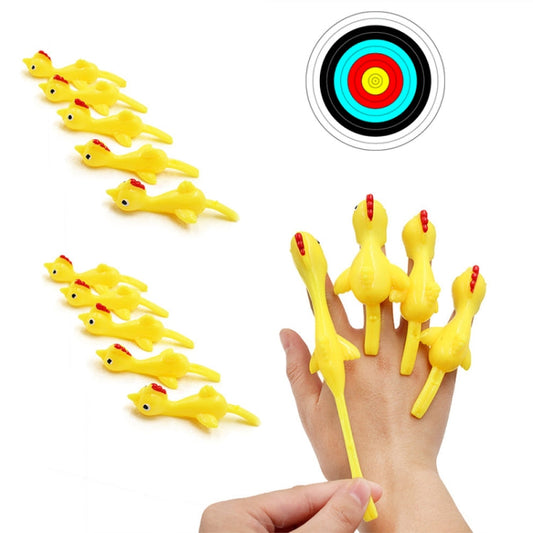 10 PCS Stretching Finger Ejection Turkey Sticky Tricky Toy, 10 PCS Turkey