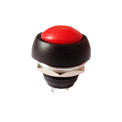 10 PCS Small Waterproof Self-Reset Button Switch, Black, Green, Red, Orange, White, Blue