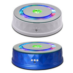 LED Light Electric Rotating Turntable Display Stand Video Shooting Props Turntable