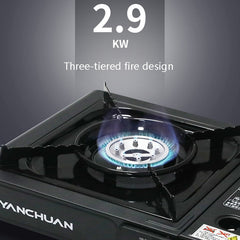 YANCHUAN Outdoor Portable Gas Stove, Style:, Single-use, Dual-use