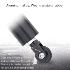 LP LitePro Folding Bike Seat Post Easy Wheel, Black, Red, Silver, Gold