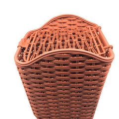 Bicycle Waterproof Basket with Cover Front Handlebar Bike Basket, Black, Brown, Grey