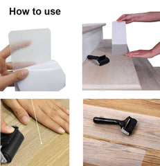 15 PCS PEVA Rubber Non-marking Step Non-slip Tape,Size: