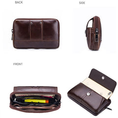 BULL CAPTAIN Leather Multifunctional Waist Bag For Men, Brown-05, Brown-07, Brown-08, Brown-10, Brown-04, Brown-06, Brown-09, Black-05, Black-07, Black-08, Black-10, Black-04, Black-09