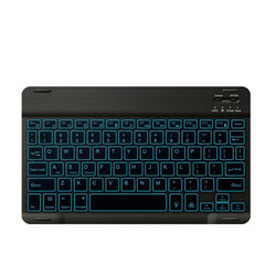 78 Keys 10 Inch RGB Colorful Backlit Bluetooth Keyboard For Mobile Phone / Tablet