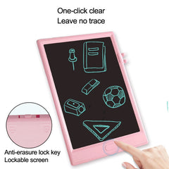 10 inch LCD Writing Board Children Hand Drawn Board, Style:, Black Monochrome, Light Blue Monochrome, Light Pink Monochrome, Black Colorful, Light Blue Colorful, Light Pink Colorful