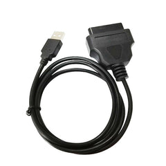 16PIN USB AM To OBD2 Female Conversion Cable Car Computer Diagnostic Cable, 16PIN