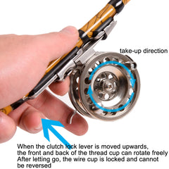 LEO 27757 Fast Reel Before Reeling Lever Brake Ice Fishing Reel, BLD 50 Right Hand, BLD 60 Right Hand