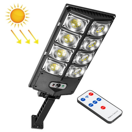 E-SMARTER LED Strong Light Dual Row Road Light Solar Garden Sensor Light, Style:, W789A-4, W789B-4