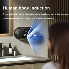 W2 Wall-mounted USB Charging Automatic Foam Soap Dispenser With Time Temperature Display