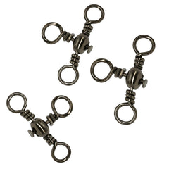 115 PCS / Box Bottle-Shaped Three-Pronged Swivel Stainless Steel Fishing Character Ring, 115 PCS / Box