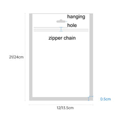 100PCS Phone Case Plastic Self-Sealing Pearl Packaging Bags, Size: