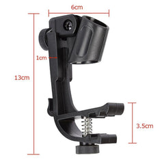 2 PCS Adjustable Clip On Drum Rim Shock Mount Microphone Mic Clamp Holder, M00661