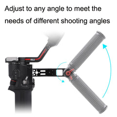 For DJI Ronin RS3 Pro Adjustable Angle Aluminum Alloy Handle Stabilizer