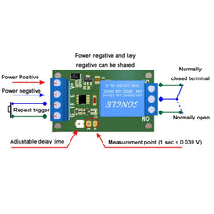 12V Protected Start Delay Relay Module, 12V