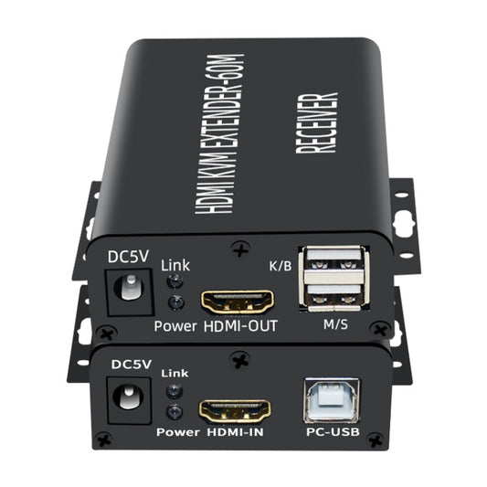 BW-HKE60A HDMI 60m KVM With USB Extender Support POE Single-End Power Supply With US Plug, BW-HKE60A