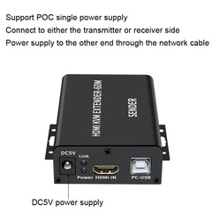 BW-HKE60A HDMI 60m KVM With USB Extender Support POE Single-End Power Supply With US Plug, BW-HKE60A