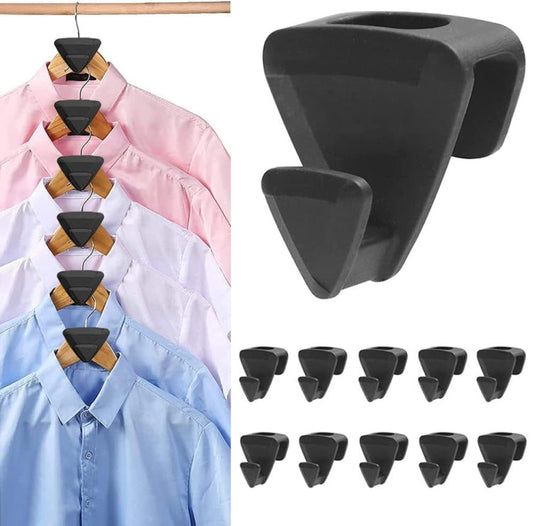 10pcs Triangle Clothes Hanger Hook Connection Hook Space Saving Connectors