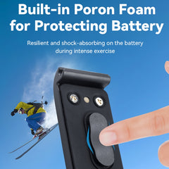 For GoPro Hero11 Black / HERO10 Black /9 Black TELESIN Weather-resistant Side Cover Easy Removable Charging Cover Port