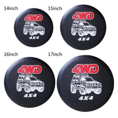 PVC Faux Leather Spare Wheel Cover Rear Tire Protector