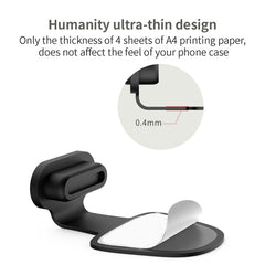 10pcs Mobile Phone Charging Port Silicone Anti-Dust Plug Back-adhesive Loss-proof Cover