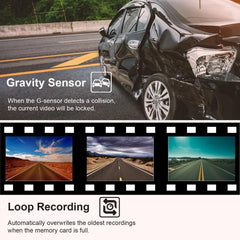 2 Inch Screen 3-Record 1080P Driving Recorder