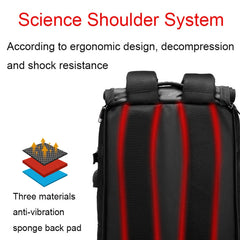 Multifunctional Large-capacity Waterproof Outdoor Mountaineering Backpack with USB Port