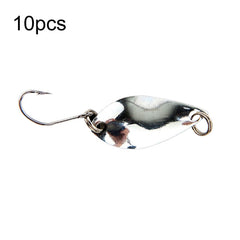 Single Hook Spoon Type Horse Mouth Melon Sequins False Lures Fishing Lures, 10pcs 5g, 10pcs 3.5g, 10pcs 2.5g, 10pcs 2g Mesh, 10pcs 2g Butterfly
