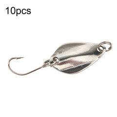 Single Hook Spoon Type Horse Mouth Melon Sequins False Lures Fishing Lures, 10pcs 5g, 10pcs 3.5g, 10pcs 2.5g, 10pcs 2g Mesh, 10pcs 2g Butterfly