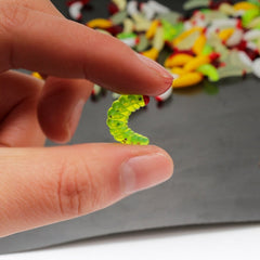 100pcs Red Headed Bread Worm Suite Fake Bait, 100pcs