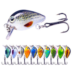 HENGJIA 2.5cm 1.5g Floating Water Little Fat Micro-Object Mini 3D Printing Luya Bait