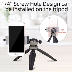 XILETU XJ-8 Aluminum Alloy Camera Head Tripod Mobile Phone Clip