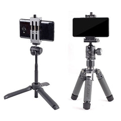 XILETU XJ-8 Aluminum Alloy Camera Head Tripod Mobile Phone Clip