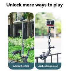 TELESIN  Aluminum Alloy Crab Claw Handlebar Tube Clamp For Sports Camera Mobile Phones, Aluminum Alloy